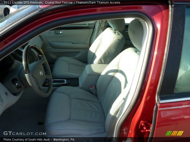 Crystal Red Tintcoat / Titanium/Dark Titanium Accents 2011 Cadillac DTS Premium
