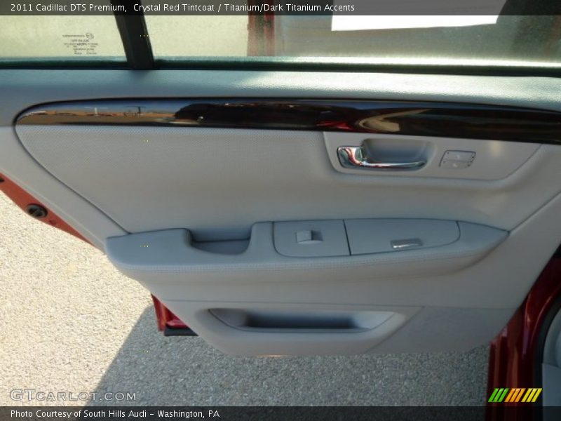 Crystal Red Tintcoat / Titanium/Dark Titanium Accents 2011 Cadillac DTS Premium