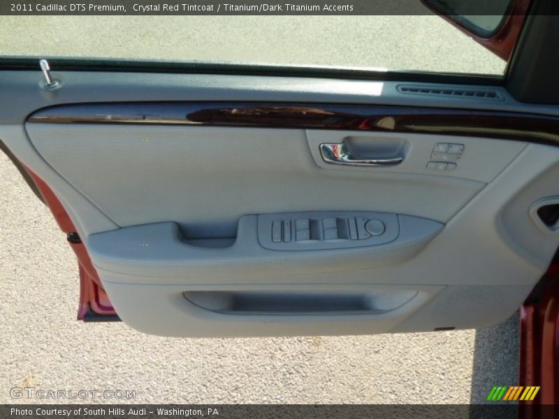Crystal Red Tintcoat / Titanium/Dark Titanium Accents 2011 Cadillac DTS Premium