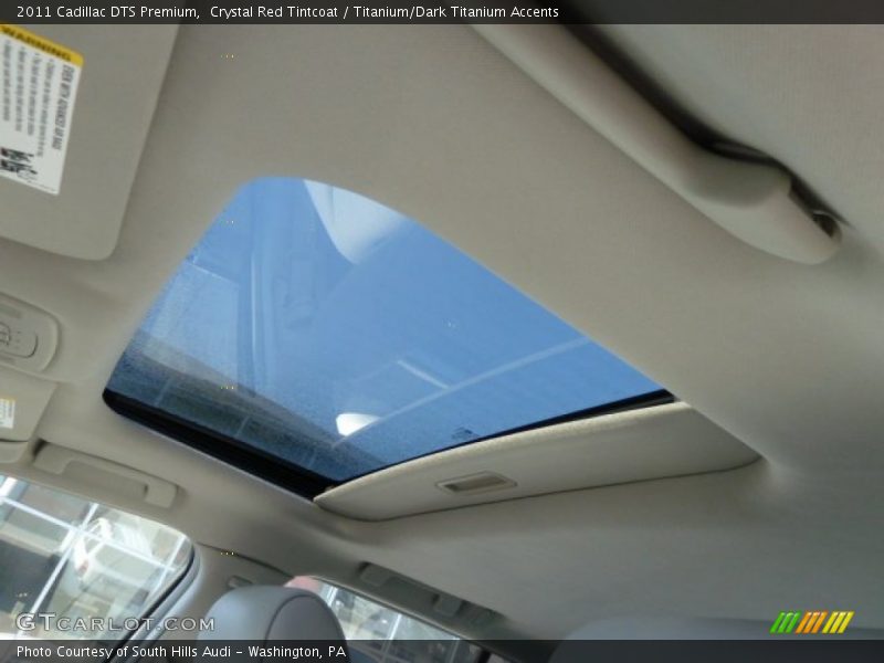Crystal Red Tintcoat / Titanium/Dark Titanium Accents 2011 Cadillac DTS Premium