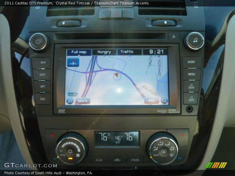 Crystal Red Tintcoat / Titanium/Dark Titanium Accents 2011 Cadillac DTS Premium