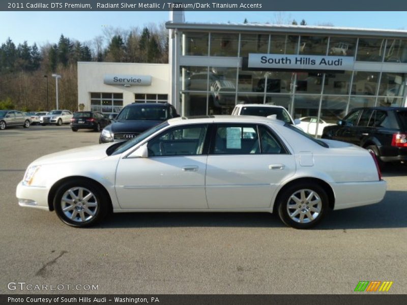 Radiant Silver Metallic / Titanium/Dark Titanium Accents 2011 Cadillac DTS Premium