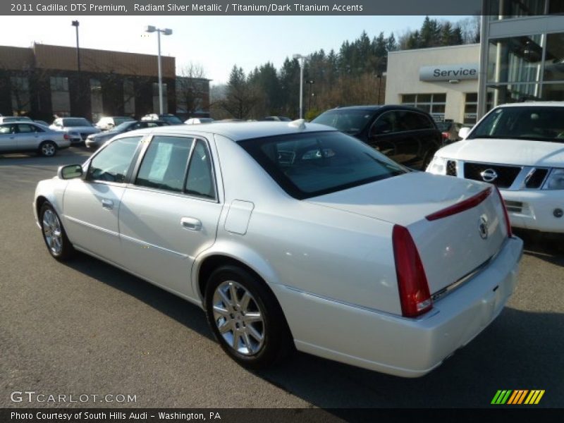 Radiant Silver Metallic / Titanium/Dark Titanium Accents 2011 Cadillac DTS Premium