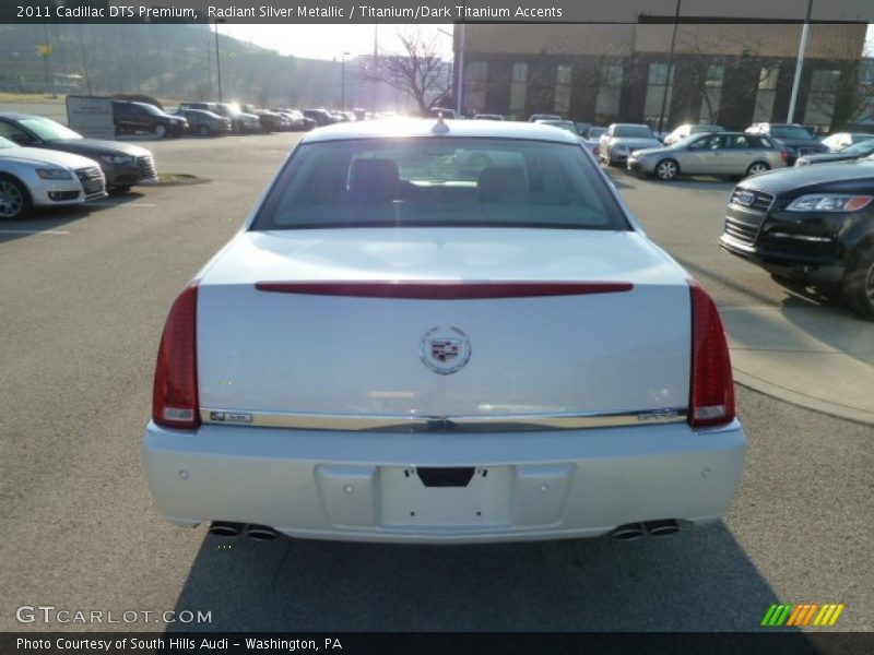 Radiant Silver Metallic / Titanium/Dark Titanium Accents 2011 Cadillac DTS Premium