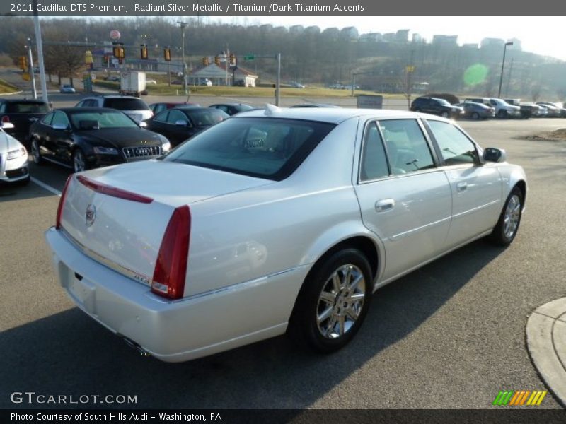 Radiant Silver Metallic / Titanium/Dark Titanium Accents 2011 Cadillac DTS Premium