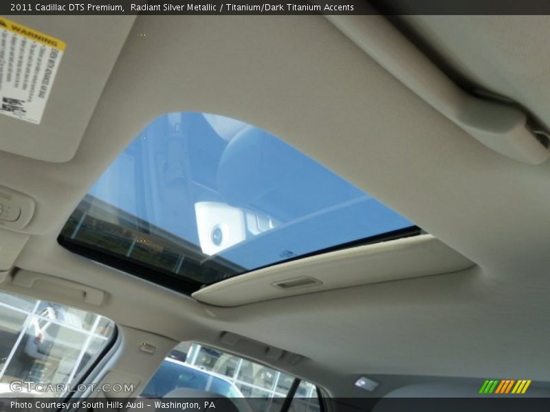Radiant Silver Metallic / Titanium/Dark Titanium Accents 2011 Cadillac DTS Premium
