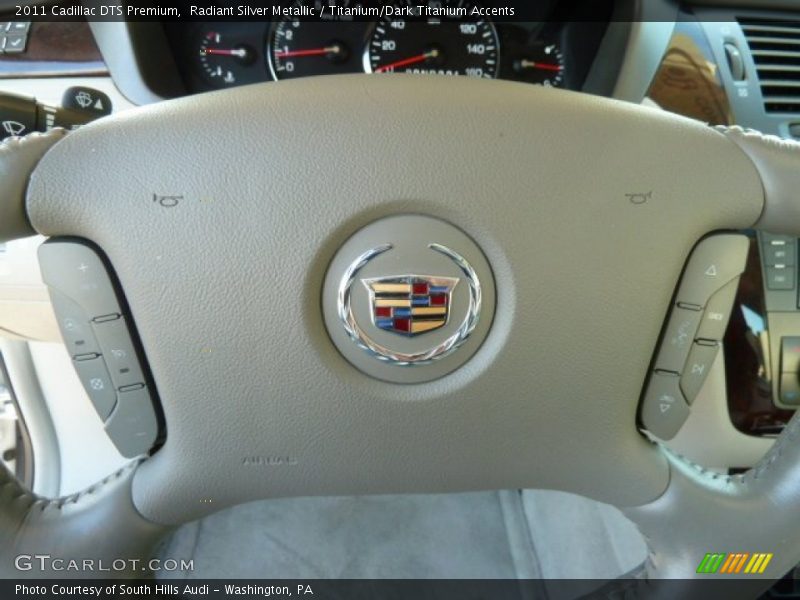 Radiant Silver Metallic / Titanium/Dark Titanium Accents 2011 Cadillac DTS Premium