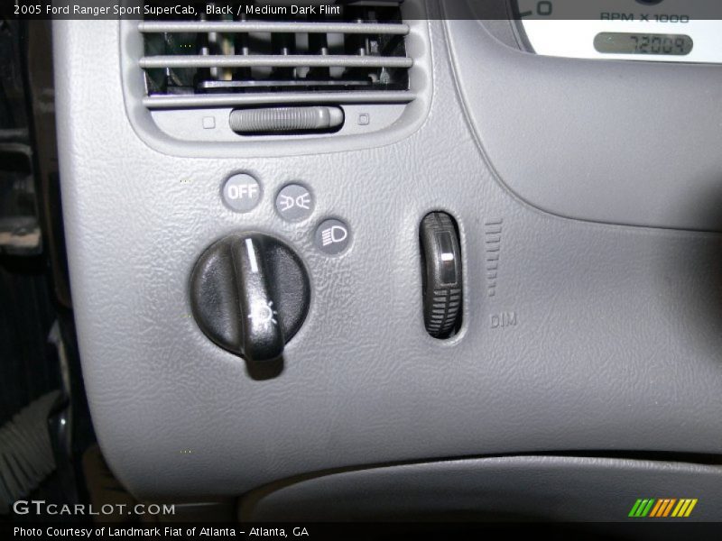 Black / Medium Dark Flint 2005 Ford Ranger Sport SuperCab