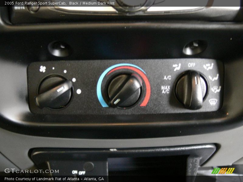 Black / Medium Dark Flint 2005 Ford Ranger Sport SuperCab