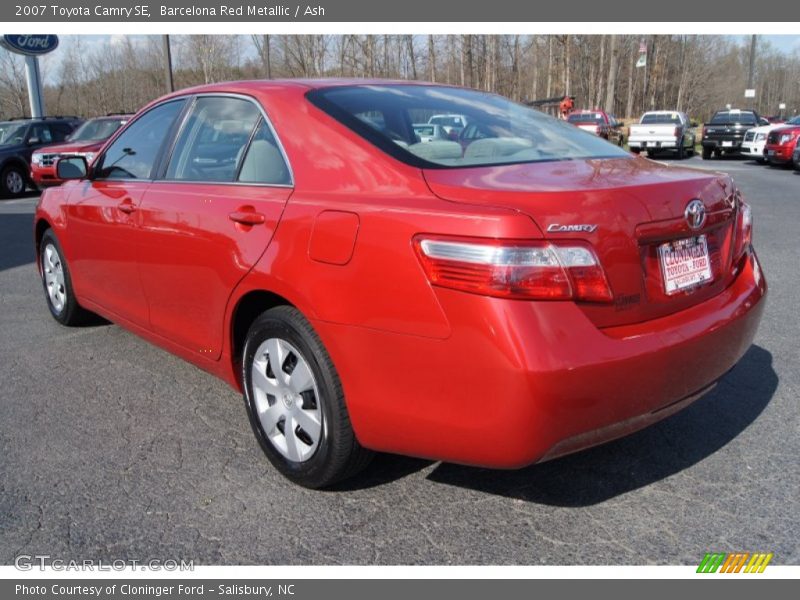 Barcelona Red Metallic / Ash 2007 Toyota Camry SE