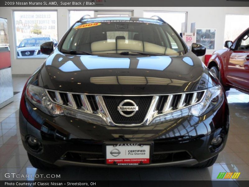 Super Black / Black 2009 Nissan Murano SL AWD