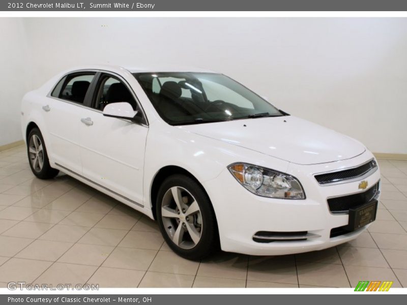 Summit White / Ebony 2012 Chevrolet Malibu LT