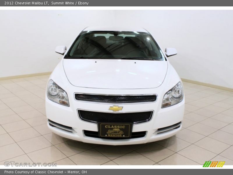 Summit White / Ebony 2012 Chevrolet Malibu LT