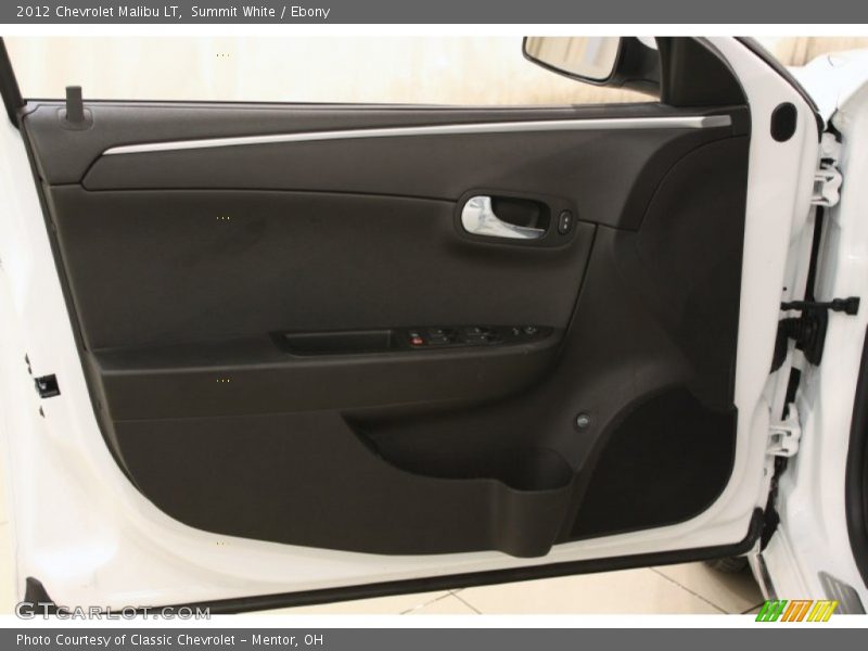 Summit White / Ebony 2012 Chevrolet Malibu LT