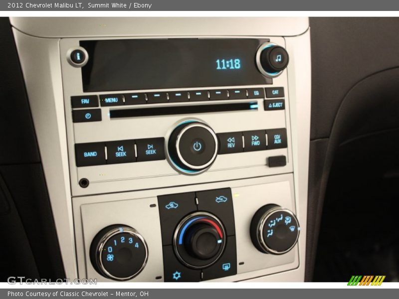 Summit White / Ebony 2012 Chevrolet Malibu LT