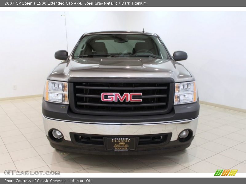 Steel Gray Metallic / Dark Titanium 2007 GMC Sierra 1500 Extended Cab 4x4