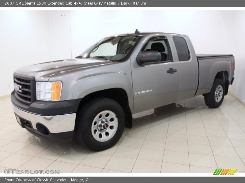 Steel Gray Metallic / Dark Titanium 2007 GMC Sierra 1500 Extended Cab 4x4