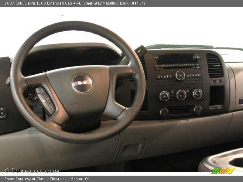 Steel Gray Metallic / Dark Titanium 2007 GMC Sierra 1500 Extended Cab 4x4