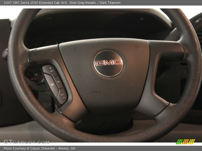 Steel Gray Metallic / Dark Titanium 2007 GMC Sierra 1500 Extended Cab 4x4