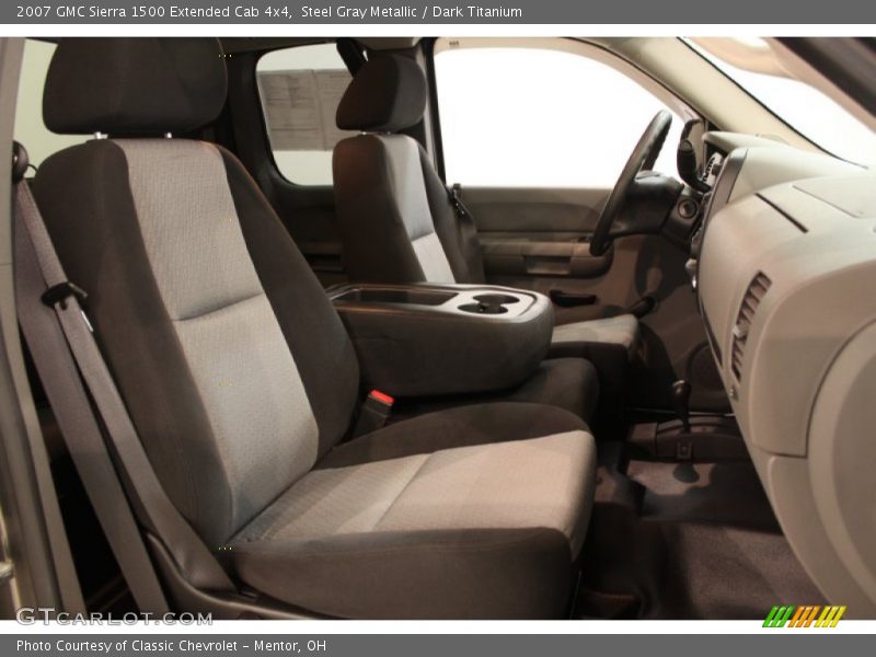 Steel Gray Metallic / Dark Titanium 2007 GMC Sierra 1500 Extended Cab 4x4