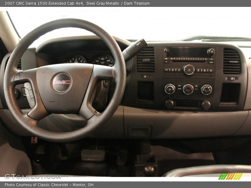 Steel Gray Metallic / Dark Titanium 2007 GMC Sierra 1500 Extended Cab 4x4