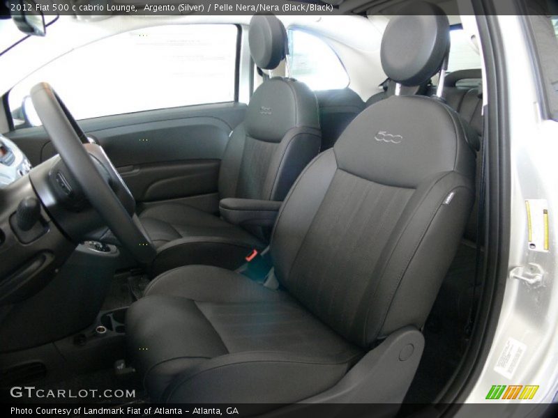 Front Seat of 2012 500 c cabrio Lounge