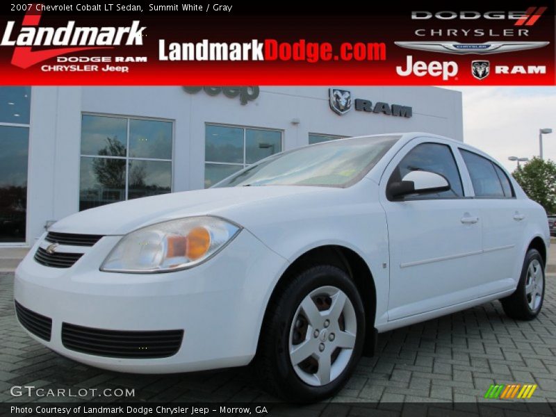 Summit White / Gray 2007 Chevrolet Cobalt LT Sedan
