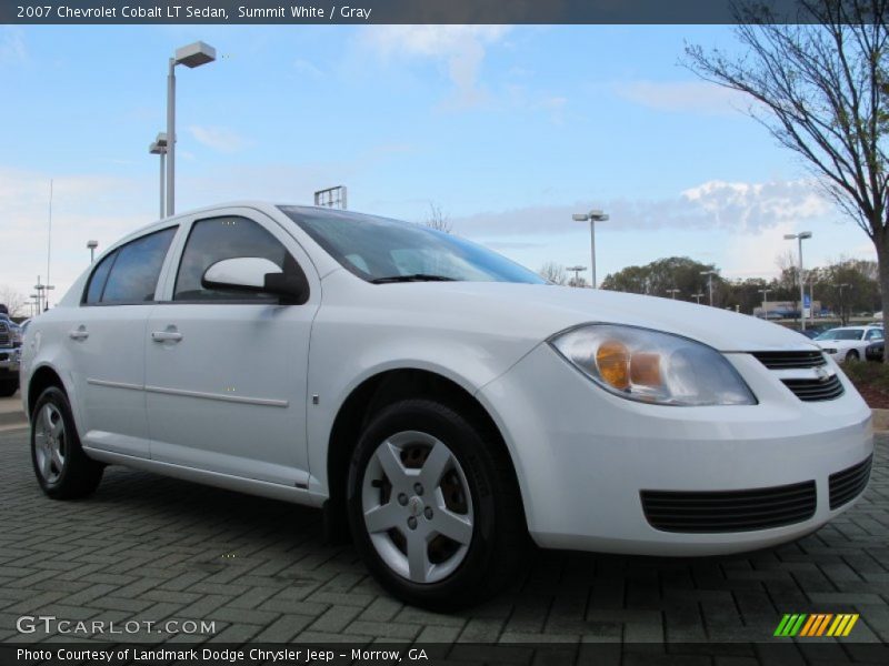 Summit White / Gray 2007 Chevrolet Cobalt LT Sedan