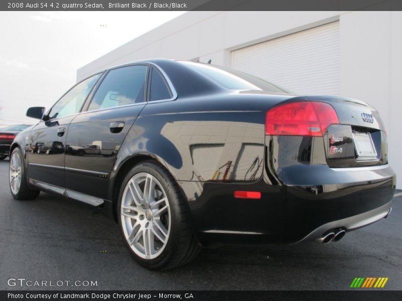 Brilliant Black / Black/Black 2008 Audi S4 4.2 quattro Sedan