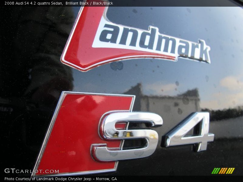 Brilliant Black / Black/Black 2008 Audi S4 4.2 quattro Sedan