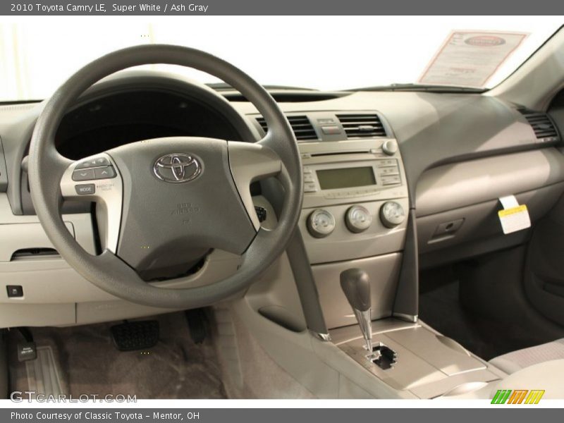 Dashboard of 2010 Camry LE