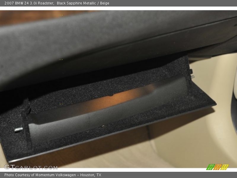 Black Sapphire Metallic / Beige 2007 BMW Z4 3.0i Roadster