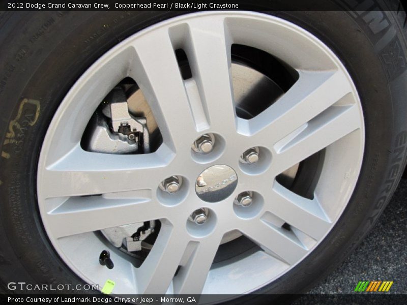 Copperhead Pearl / Black/Light Graystone 2012 Dodge Grand Caravan Crew