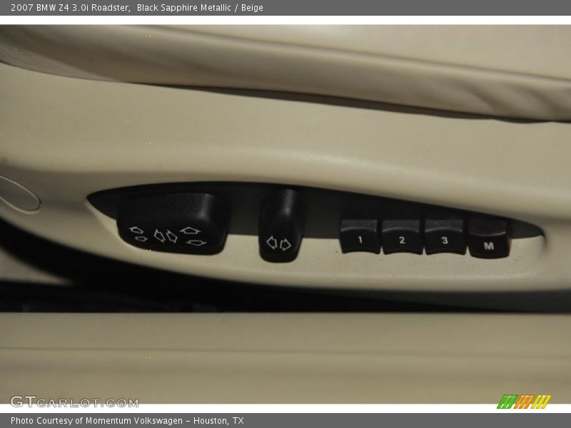 Black Sapphire Metallic / Beige 2007 BMW Z4 3.0i Roadster