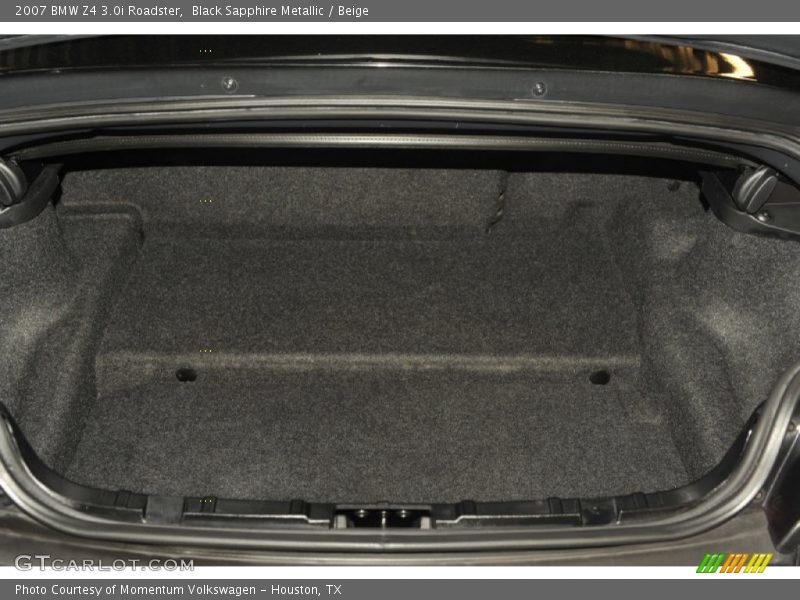 Black Sapphire Metallic / Beige 2007 BMW Z4 3.0i Roadster