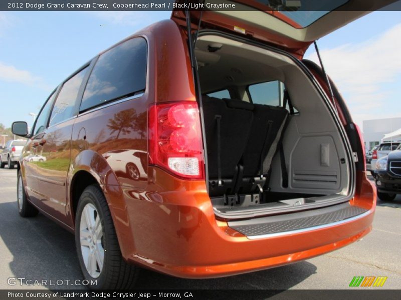 Copperhead Pearl / Black/Light Graystone 2012 Dodge Grand Caravan Crew
