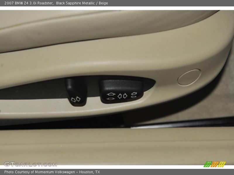 Black Sapphire Metallic / Beige 2007 BMW Z4 3.0i Roadster
