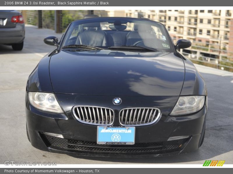 Black Sapphire Metallic / Black 2006 BMW Z4 3.0si Roadster