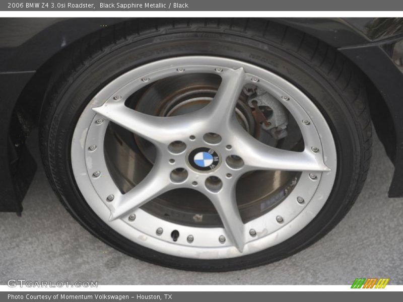 Black Sapphire Metallic / Black 2006 BMW Z4 3.0si Roadster
