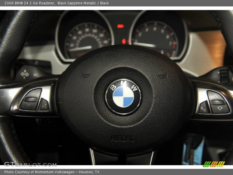 Black Sapphire Metallic / Black 2006 BMW Z4 3.0si Roadster