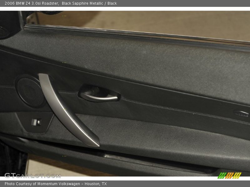 Black Sapphire Metallic / Black 2006 BMW Z4 3.0si Roadster