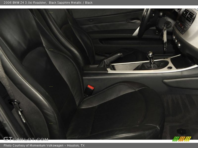 Black Sapphire Metallic / Black 2006 BMW Z4 3.0si Roadster