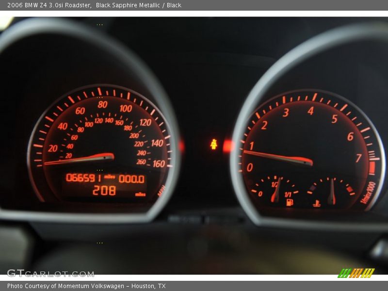 Black Sapphire Metallic / Black 2006 BMW Z4 3.0si Roadster