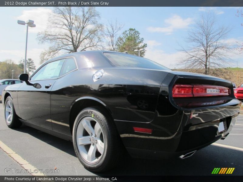 Pitch Black / Dark Slate Gray 2012 Dodge Challenger SXT