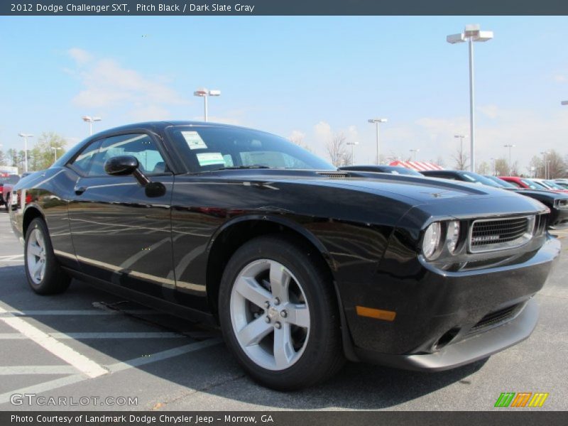 Pitch Black / Dark Slate Gray 2012 Dodge Challenger SXT