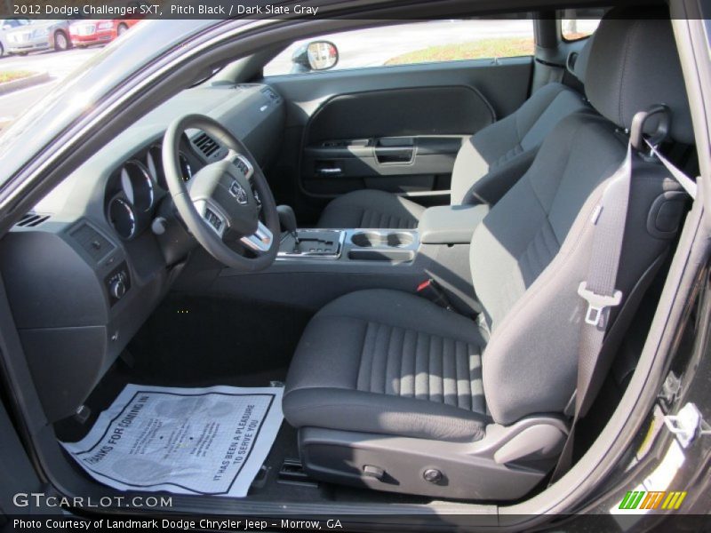 Pitch Black / Dark Slate Gray 2012 Dodge Challenger SXT
