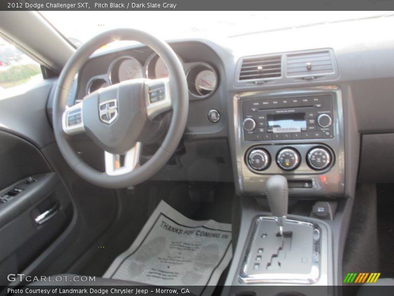 Pitch Black / Dark Slate Gray 2012 Dodge Challenger SXT