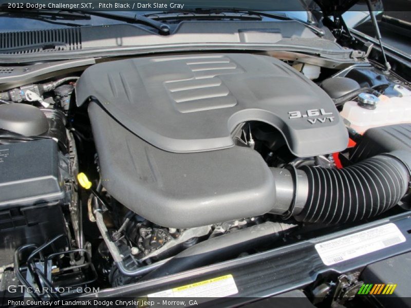 Pitch Black / Dark Slate Gray 2012 Dodge Challenger SXT