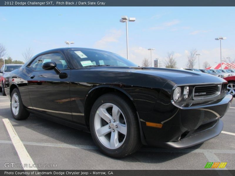 Pitch Black / Dark Slate Gray 2012 Dodge Challenger SXT