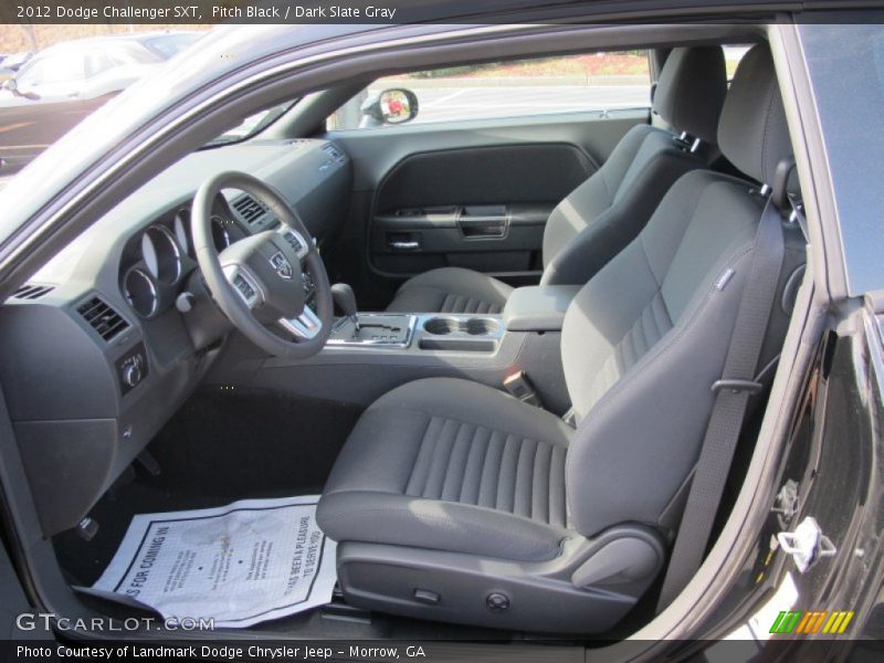 Pitch Black / Dark Slate Gray 2012 Dodge Challenger SXT